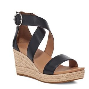 UGG WOMEN'S HYLDA ESPADRILLE WEDGE SANDAL